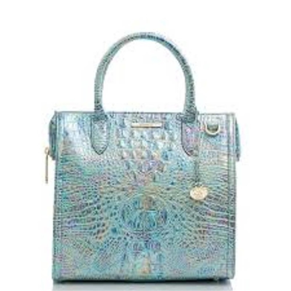 Brahmin Caroline Wonderland Melbourne IRIDESCENT Leather Handbag